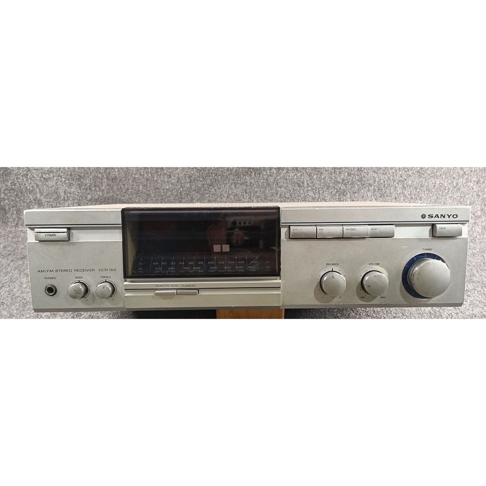 VINTAGE SANYO AM FM STEREO RECEIVER MODEL DCR 150